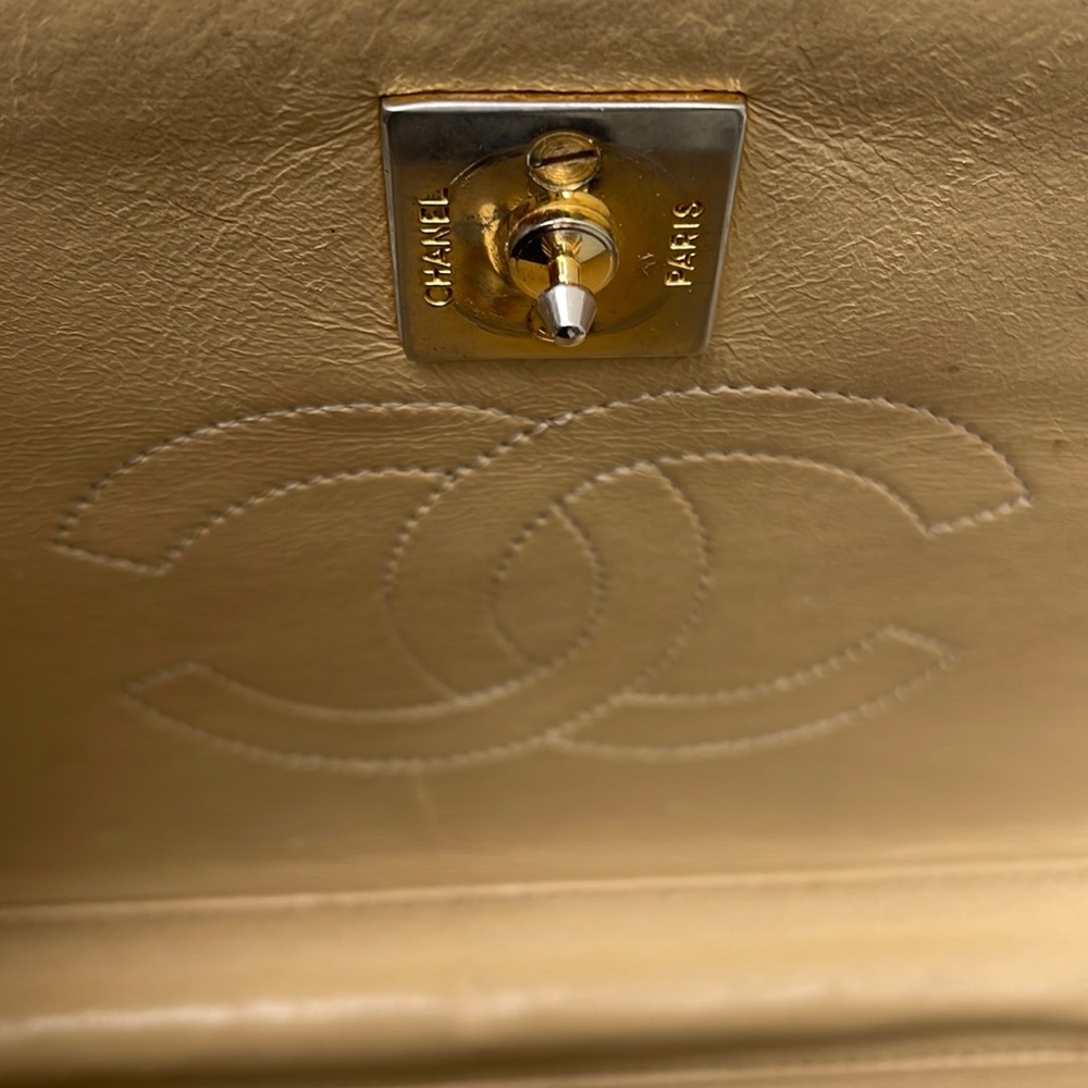 Authentic Tan Chanel Bag - Picture 11 of 12